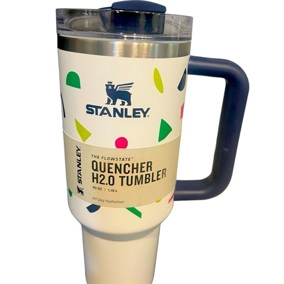 🆕StanleyThe FlowState Quencher H2.0 Tumbler 40 oz::All Day Hydration::Geo Shape - Picture 1 of 6